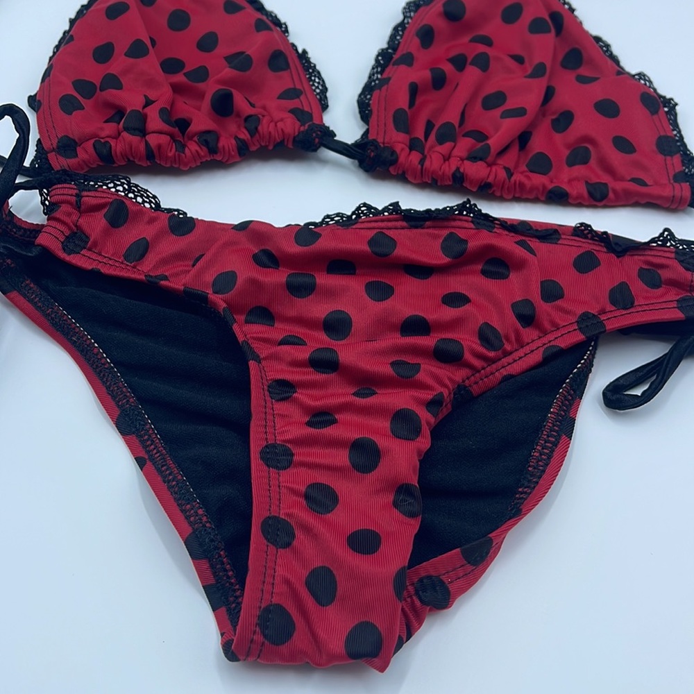 Bikini Red And Block Dots - image 4
